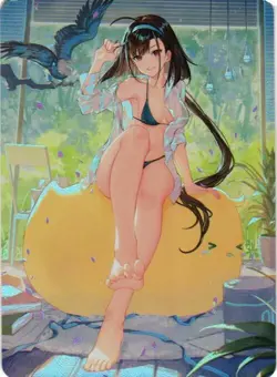 INDEPENDENCE AZUR LANE BY ATdan Barefeet Goddess Story Anime Waifu Custom Card - Image 1
