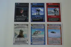 Star Wars CCG Decipher SWCCG EMPIRE STRIKES BACK 2-PLAYERS Unique 6 Cards Set LP - Image 1
