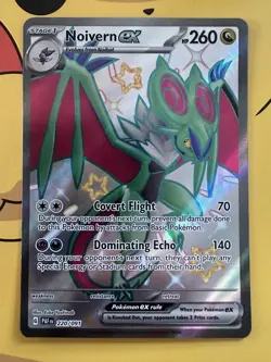 POKEMON PALDEAN FATES NOIVERN EX SHINY ULTRA RARE 220/191 TCG HOLO CARD - Image 1