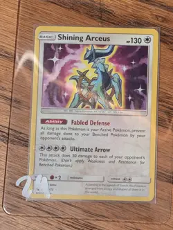 SHINING ARCEUS 57/73 Shining Legends Pokemon Card Holo - Image 3