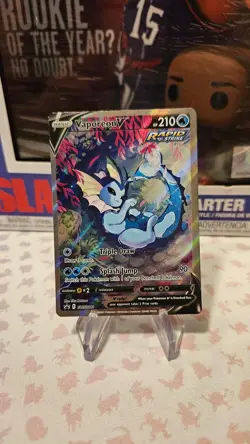 2021 Vaporeon V SWSH181 Black Star Promo Full Art Pokemon Card - Image 1