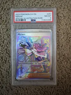 Pokemon Cards PSA 8 NM-MT Miriam, Trainer SIR SV1 S&V - Base 251/198 - Image 1