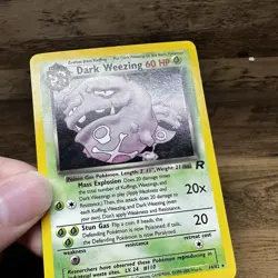 Dark Weezing 14/82 Pokemon TCG Vintage Card Team Rocket Set Holo Rare - Image 2