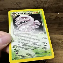 Dark Weezing 14/82 Pokemon TCG Vintage Card Team Rocket Set Holo Rare - Image 3