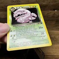 Dark Weezing 14/82 Pokemon TCG Vintage Card Team Rocket Set Holo Rare - Image 4