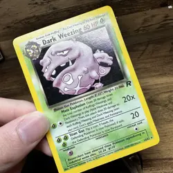 Dark Weezing 14/82 Pokemon TCG Vintage Card Team Rocket Set Holo Rare - Image 5