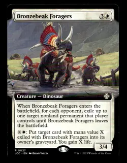Bronzebeak Foragers (Extended Art) 37 R Commander: The Lost Caverns of Ixalan - Image 1