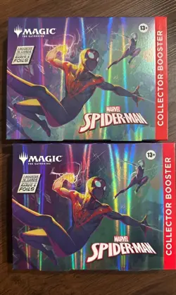 Magic The Gathering Marvel’s Spider-Man Collector Booster Omega Sealed. 2- Boxes - Image 1