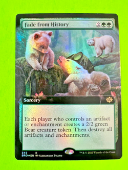 MTG The Brothers' War ( Fade from History ) FOIL Extended Art 345 - Image 1