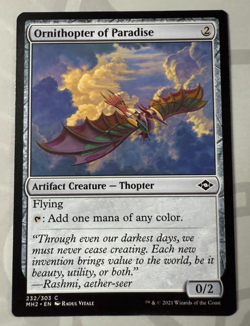 Magic the Gathering - Ornithopter of Paradise 232 - Image 1