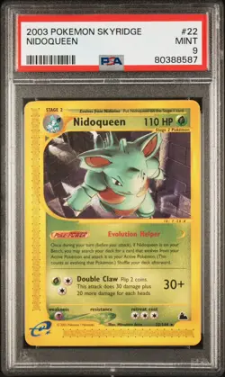 2003 Pokemon Skyridge Nidoqueen #22 PSA 9 MINT - Image 1