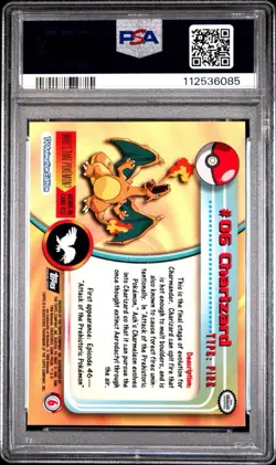 Charizard #6 PSA 10 💎 1999 Topps Pokemon TV Animation LOW POP - Image 4