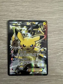 Pikachu EX #XY124 Sun & Moon Promo Pokemon 2016 LP Ungraded - Image 1