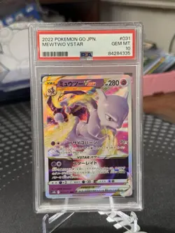 Mewtwo VSTAR | PSA 10 GEM MINT | 2022 Pokemon Go #031 | Japanese Pokemon - Image 1