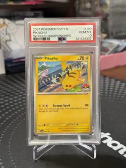 2024 Pokemon SVP EN World Championships #190 Pikachu PSA 10 - Image 1