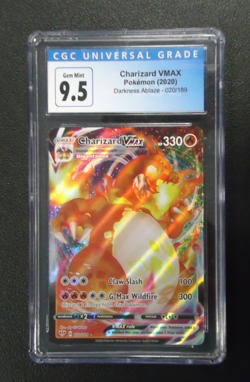 2020 POKEMON Charizard VMAX 020/189 Darkness Ablaze Ultra Rare CGC GEM MINT 9.5 - Image 1