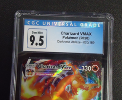 2020 POKEMON Charizard VMAX 020/189 Darkness Ablaze Ultra Rare CGC GEM MINT 9.5 - Image 2