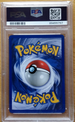 PSA 8 Meowth #10 Black Star Promo Game Boy Rare Holo Pokemon WOTC - SWIRL - Image 2