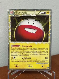Electrode PRIME (ultra RARE) HGSS Triumphant 93/102 Pokemon card - Holo LP - Image 1