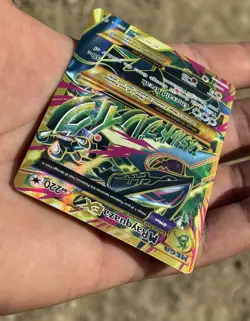 M Rayquaza EX Shiny Full Art Holo Card 98/98 XY-Ancient Origins LP-MP Condition - Image 3