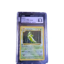 Pokemon CGC 8.5 GEM MINT 1999 Metapod 1st Edition Shadowless Base Set Card - Image 1