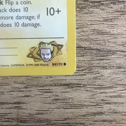 Pokemon TCG Lt. Surge's Pikachu 84/132 Gym Challenge NM Vintage Common Card - Image 4