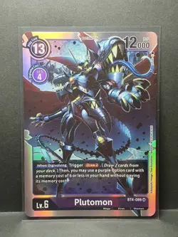 Digimon Card - Plutomon BT4-089 SR - Great Legend - Image 1