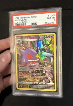 Pokemon TCG Gengar TG06/TG30 Lost Origin Trainer Gallery Card PSA 8 NM-MT - Image 3