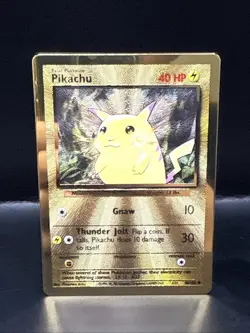 Pokemon TCG Celebrations Pikachu Gold Metal Card 58/102 25th Anniversary - Image 1