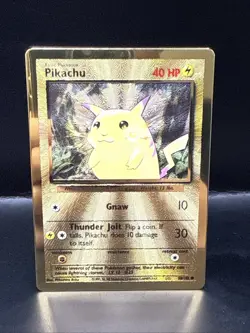 Pokemon TCG Celebrations Pikachu Gold Metal Card 58/102 25th Anniversary - Image 3