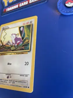 Pokemon TCG Rattata Card 61/102 1st Edition Shadowless Base Set - Image 2