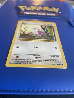 Pokemon TCG Rattata Card 61/102 1st Edition Shadowless Base Set - Image 3
