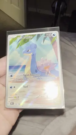 Pokemon TCG Misty's Lapras Destined Rivals 194/182 Illustration Rare Card - Image 2