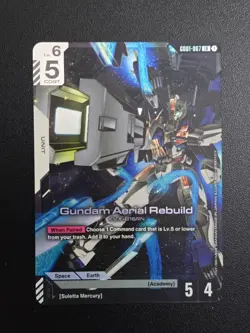 Gundam Aerial Rebuild GD01-067 LR Gundam Card Game Newtype Rising English - Image 1