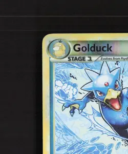 Golduck 22/102 Triumphant Reverse Holo Rare Pokemon Card MP - Image 3