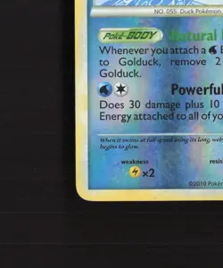 Golduck 22/102 Triumphant Reverse Holo Rare Pokemon Card MP - Image 5
