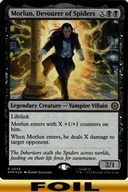 1x - Morlun, Devourer of Spiders - FOIL #59 - Marvel's Spider-Man - NM MTG - Image 1