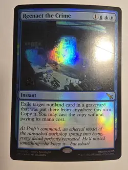Reenact the Crime Prerelease Cards Foil Magic The Gathering Mtg - Image 1