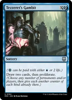 Tezzeret's Gambit 194 MTG Commander M3C Uncommon NP - Image 1
