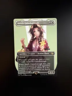 MTG Final Fantasy English Aerith Gainsborough Borderless 0374 Non-Foil - Image 1