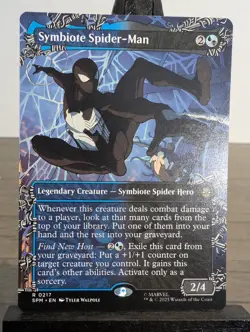 MTG Symbiote Spider-Man Regular 0217 (Borderless) Marvel's Spider-Man NM SPM - Image 1