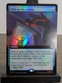 Hide on the Ceiling - Foil Extended Art SPM NM MTG - Image 1