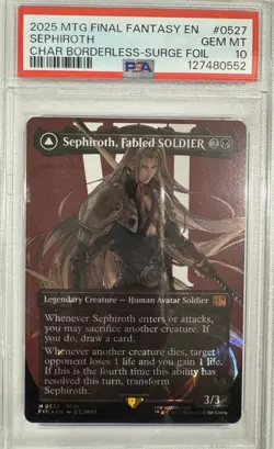 PSA 10 GEM MINT Magic the Gathering MTG Sephiroth Surge Foil 0527 Final Fantasy - Image 1