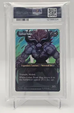 PSA 10 2025 MTG Final Fantasy Vincent Valentine Galian Beast SURGE FOIL 0528 FF7 - Image 2