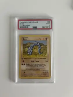 Pokemon Onix 056/102 Base Set 1st edition (Shadowless) - PSA 9 - Image 1