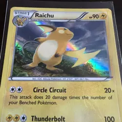 Raichu 27/83 Generations Holo Pokemon TCG Moderately Played Scratched Holo - Image 4