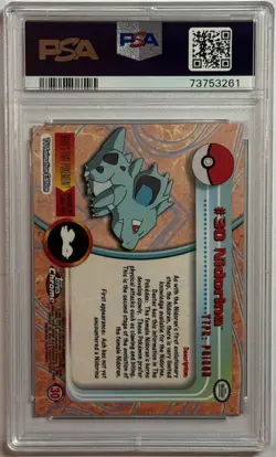 2000 Topps Chrome Pokemon T.V. Nidorina Holo #30 - PSA 5 EX - Image 2