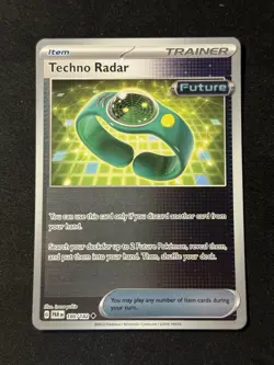 2023 Pokemon Paradox Rift Trainer Item Techno Radar 180 /182 Reverse Holo - Image 1