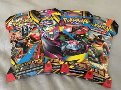 Pokemon Mega Evolution Sleeved Booster Packs - 4 Full Art Set Collection Sealed - Image 1