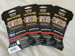 Pokemon Mega Evolution Sleeved Booster Packs - 4 Full Art Set Collection Sealed - Image 2